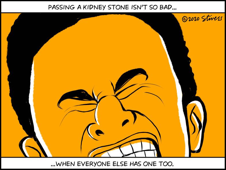 Passing a kidney stone